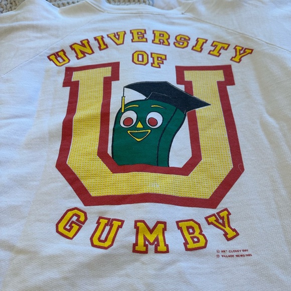 VINTAGE University of Gumby crewneck - Picture 5 of 7